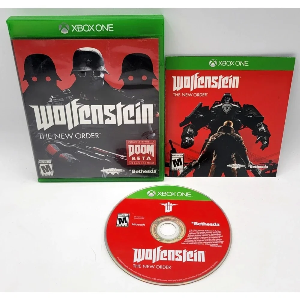Wolfenstein: The New Order Microsoft Xbox One ‎ CIB COMPLETE IN BOX